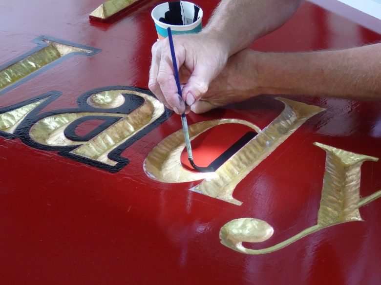 hand painted signage